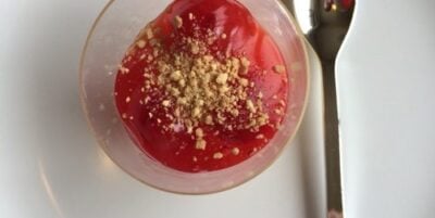 Cherry Almond Parfait Shots