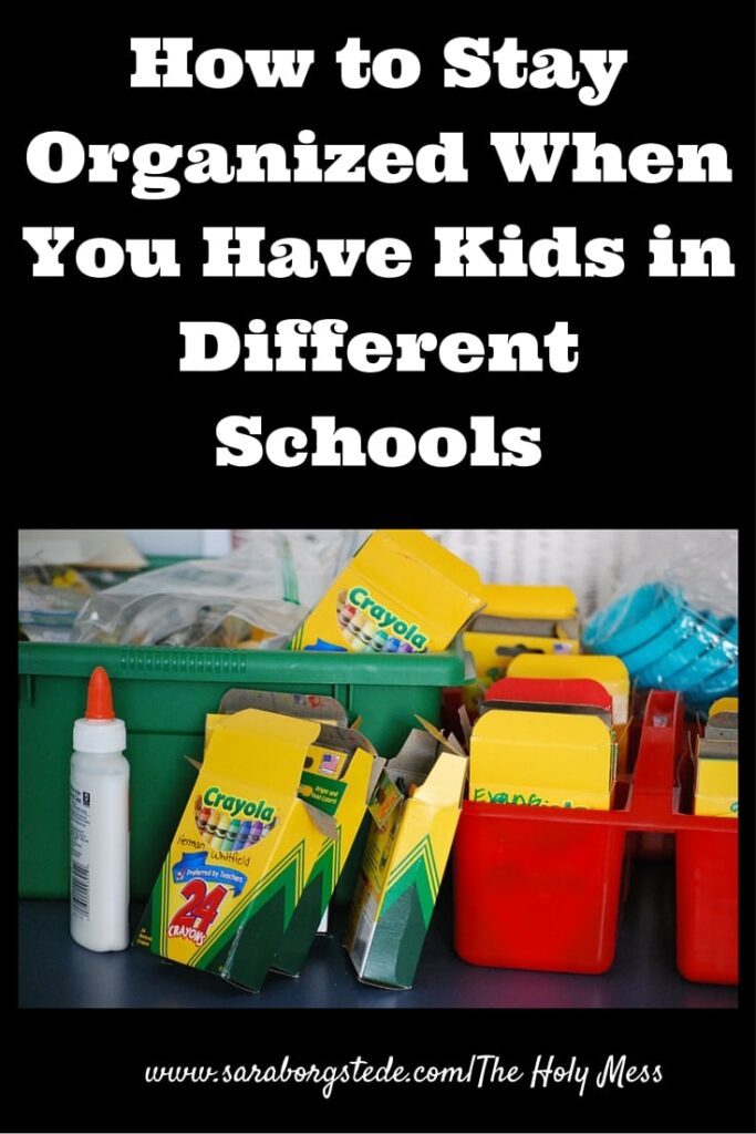 How to Stay Organized When You Have Kids in Different Schools