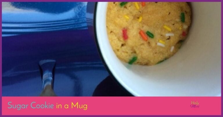 Sugar Cookie in a Mug Recipe|The Holy Mess