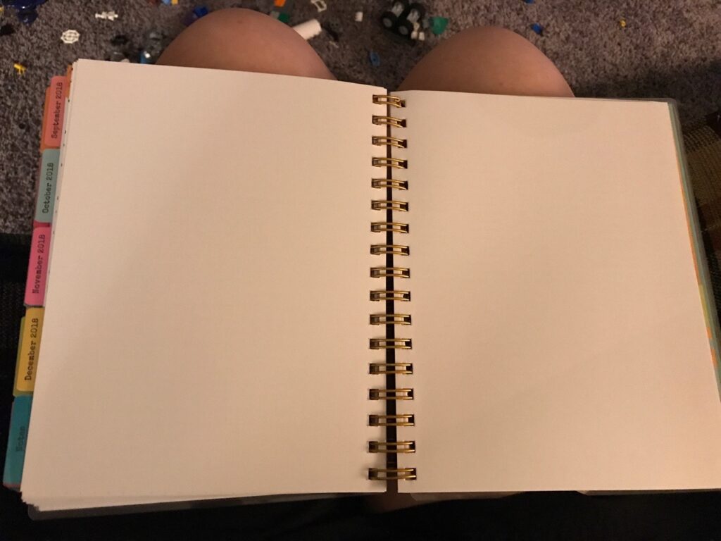 Agenda Planner space for notes in the back