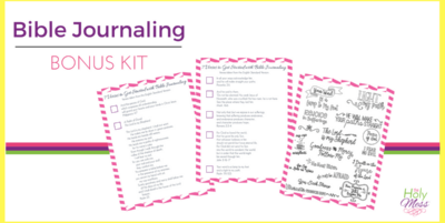 Bible Journaling Bonus Kit