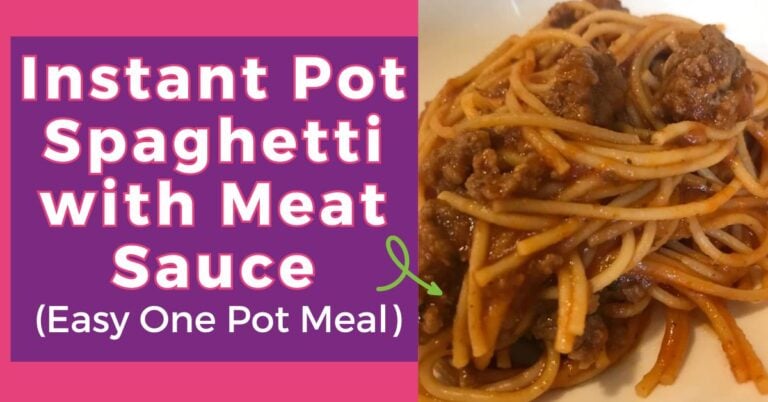 Instant Pot spaghetti with meat sauce