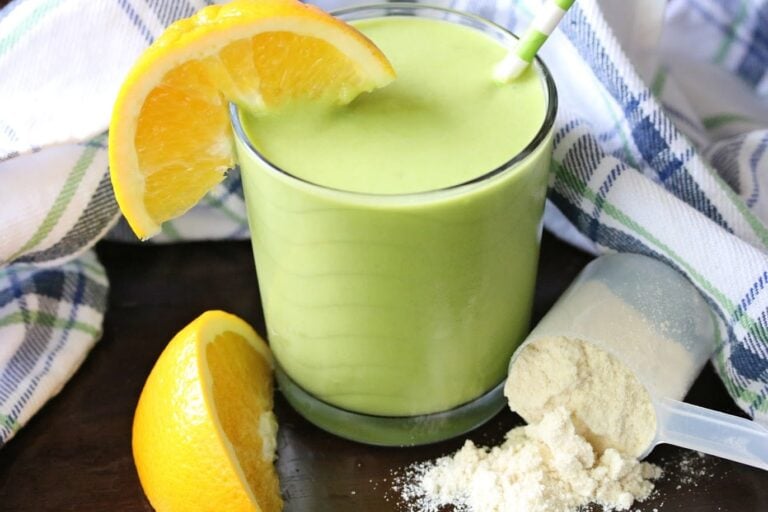 Orange Mango Green Smoothie Recipe