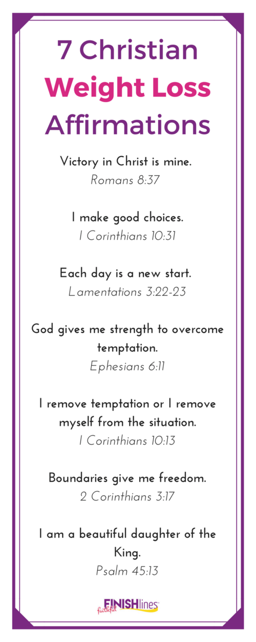 7 Christian Weight Loss Affirmations