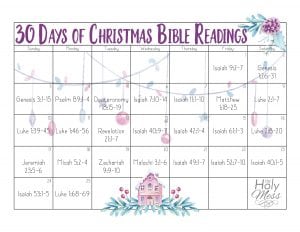 30 Days of Christmas Bible Readings for Advent