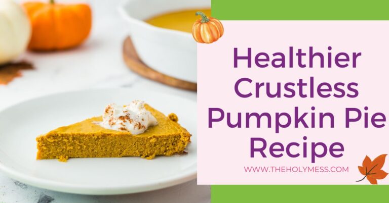 Healthier Crustless Pumpkin Pie Recipe