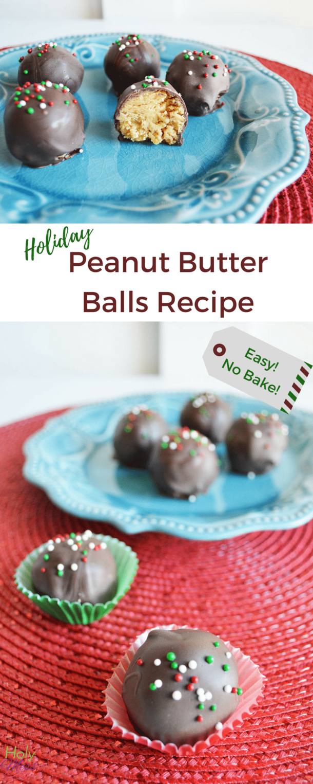 Holiday Peanut Butter Balls Recipe