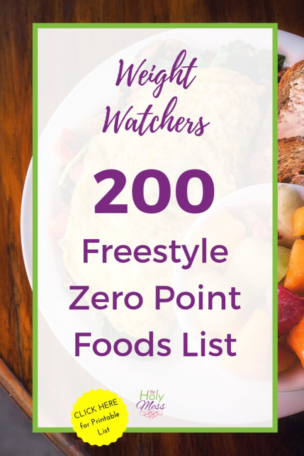Weight Watchers 200 Freestyle Zero Point Foods List