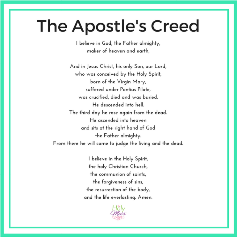 Why Do We Say The Apostle s Creed 