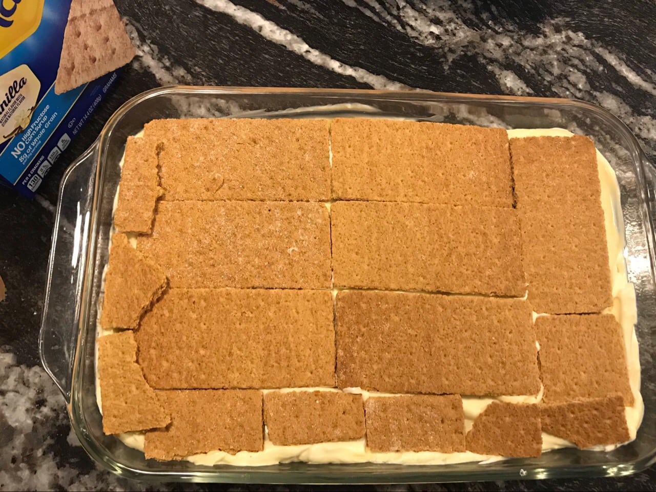 Super Easy No Bake Eclair Cake