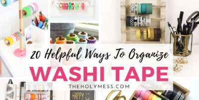 20 Helpful Ways to Organize Washi Tape