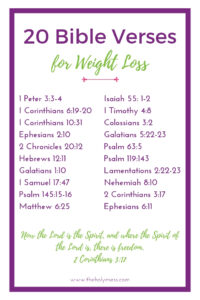 20 Bible Verses for Weight Loss