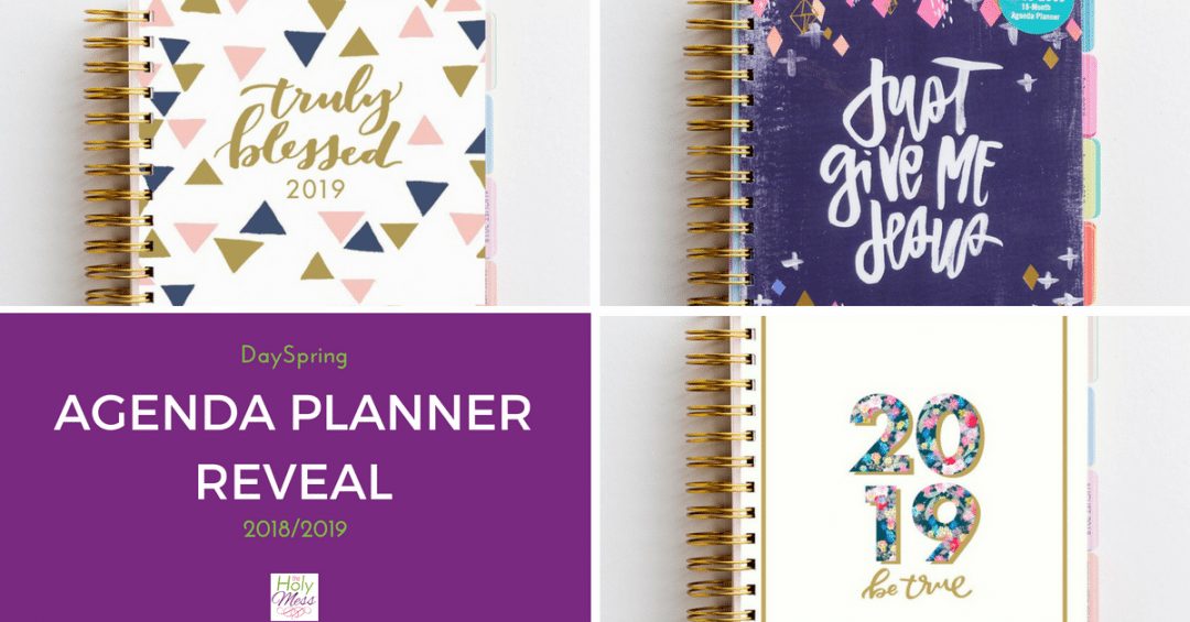 DaySpring Agenda Planner Reveal 2018 and 2019 The Holy Mess