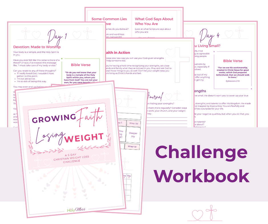 Christian weight loss challenge workbook