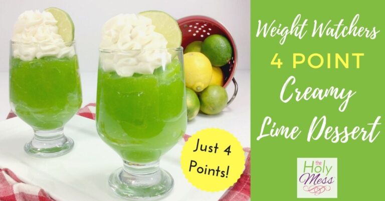 WW Creamy Lime Dessert in clear cups