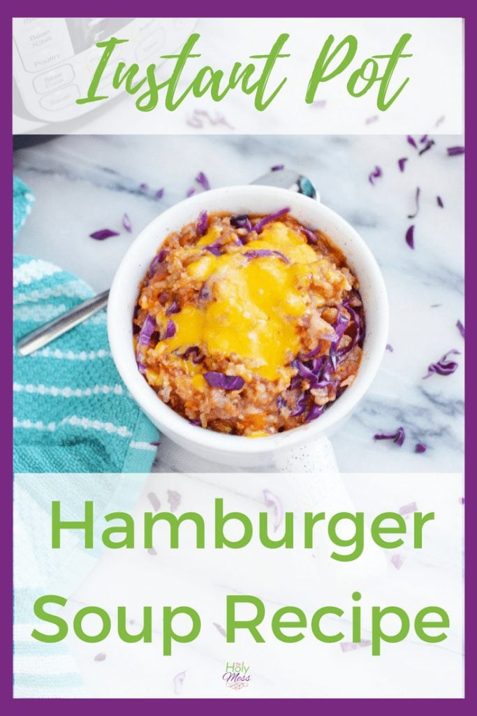 Instant Pot Hamburger Soup Recipe