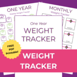 Free PDF printable weight loss tracker
