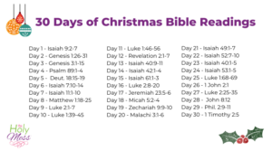 30 Days of Christmas Bible Readings