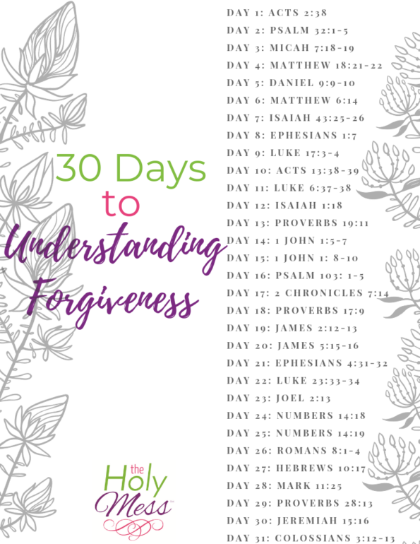 30 Bible Verses about Forgiveness & Reconciliation {with Free PDF ...