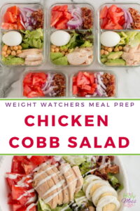 Weight Watchers Meal Prep Chicken Cobb Salad
