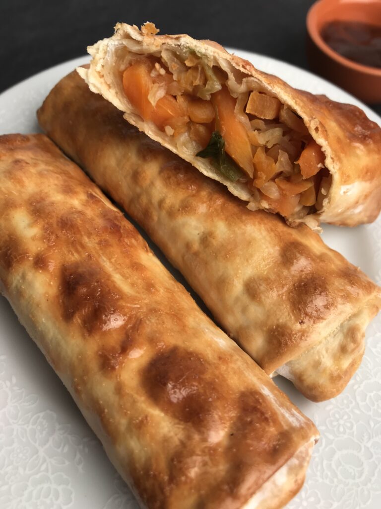 Air fryer shrimp egg rolls for WW