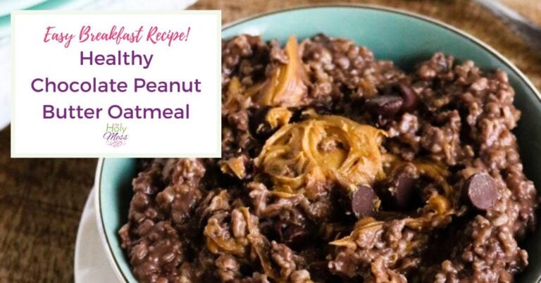 Healthy Chocolate Peanut Butter Oatmeal Recipe