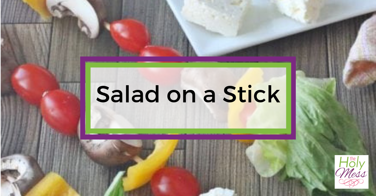 Salad on a Stick Easy Healthy Lunch Recipe The Holy Mess