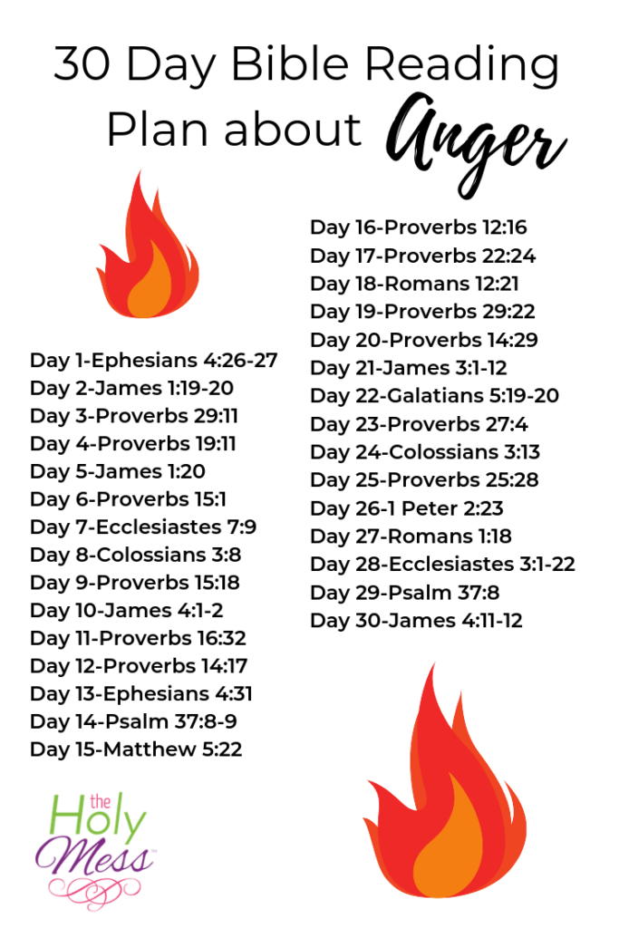 30 Day Anger Bible Reading Plan
