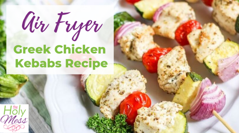 Air Fryer Greek Chicken Kebabs
