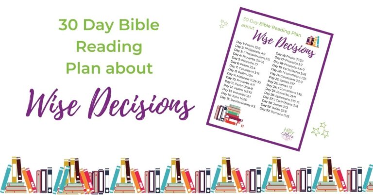 30 Bible Verses About Decision Making {FREE Printable}