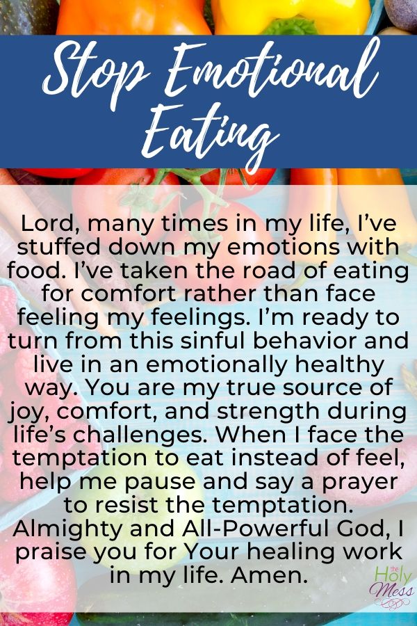 A Prayer to End Emotional Eating