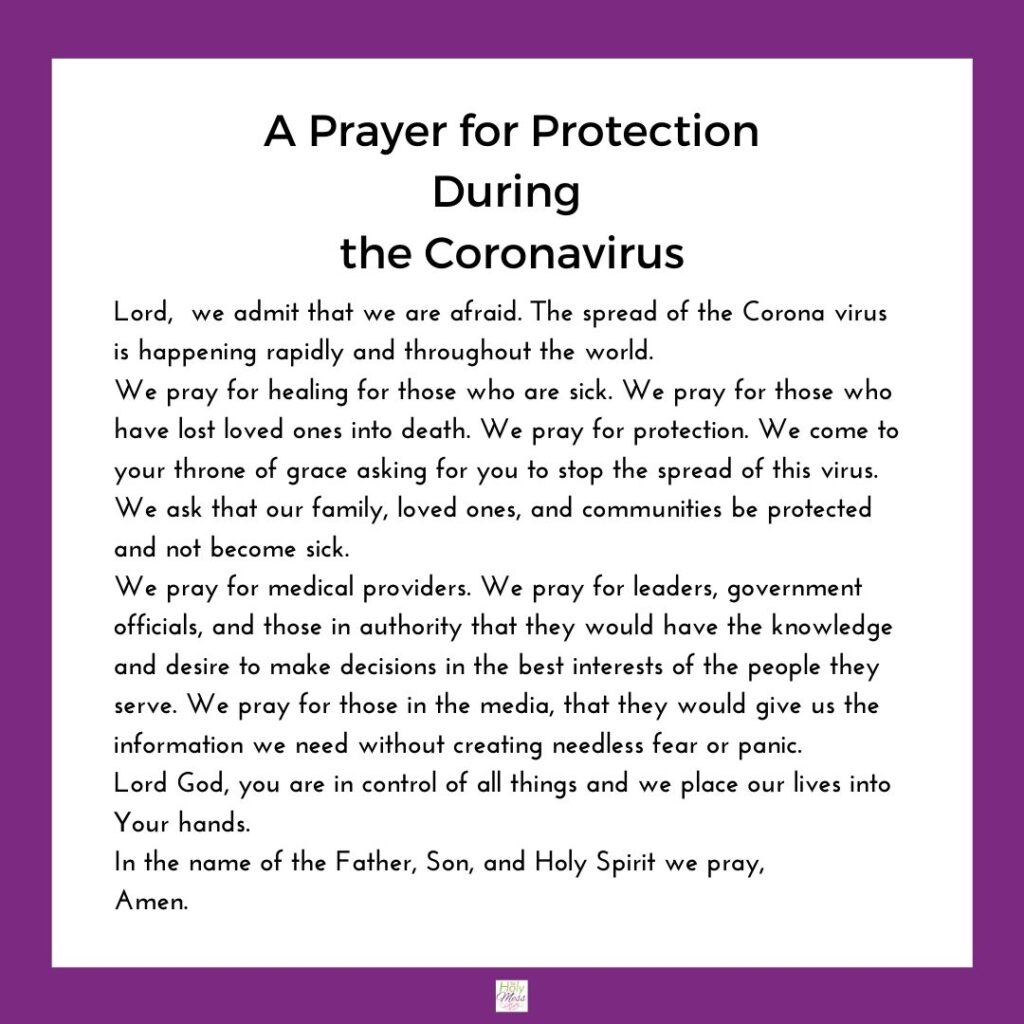 Coronavirus Prayer for Protection