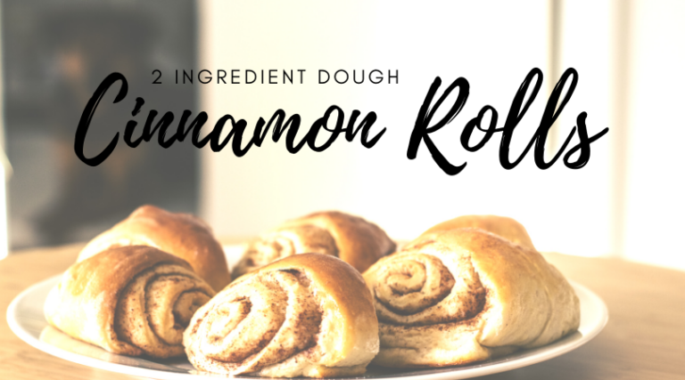 2 ingredient dough cinnamon rolls
