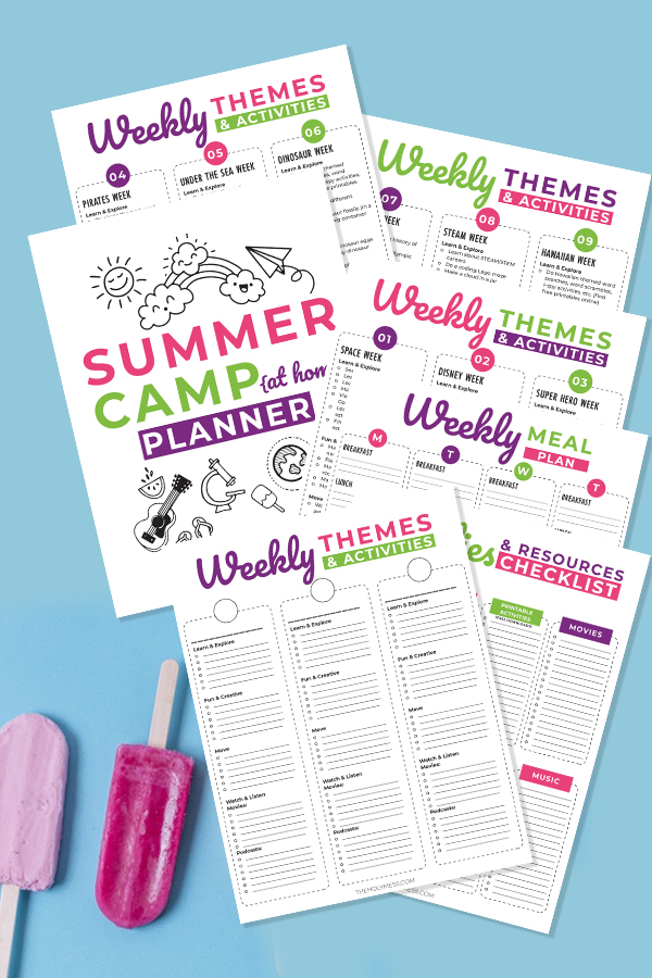 Summer camp at home ideas, summer camp activites