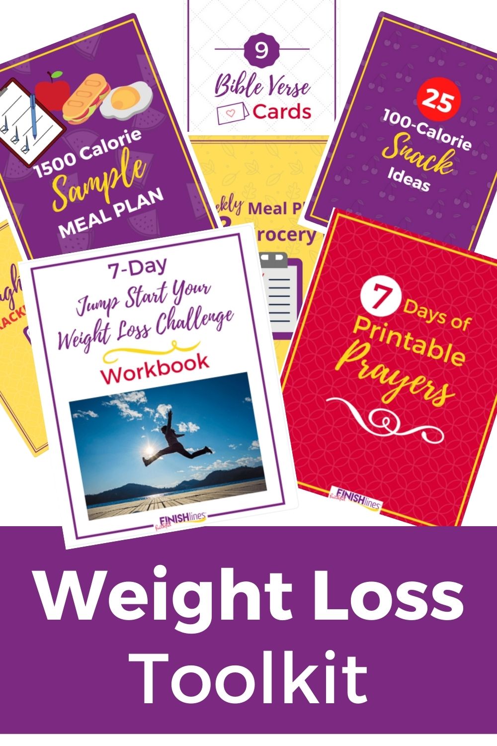 Printable Weight Loss Toolkit Weight Loss Meal Plan, Grocery List & Tracker The Holy Mess