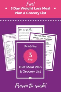 3 day diet meal plan