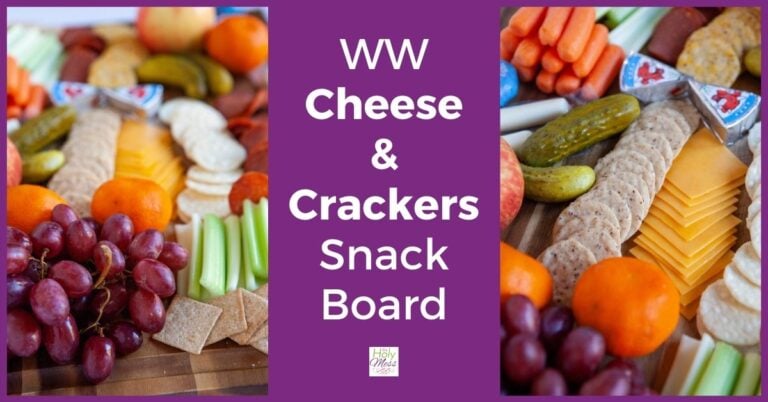 WW cheese and crackers with fruit