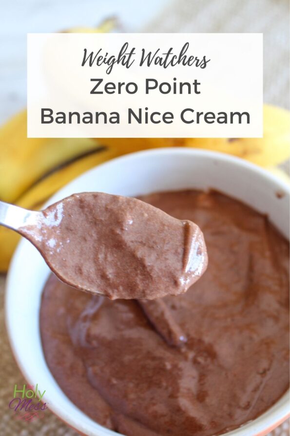 WW Zero Point Chocolate Banana Nice Cream Recipe