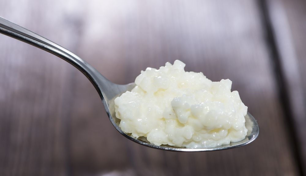 Riz au lait végétarien dans une tasse 7 Une cuillère à soupe de riz au lait