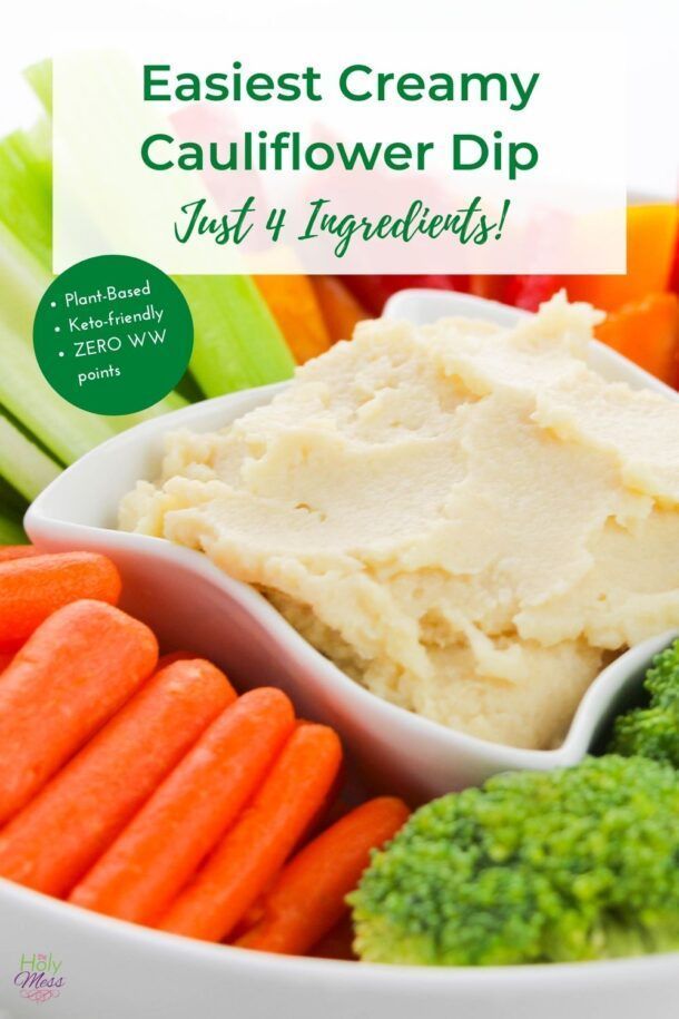 Easiest Creamy Cauliflower Dip Recipe Just 4 Ingredients! The Holy Mess