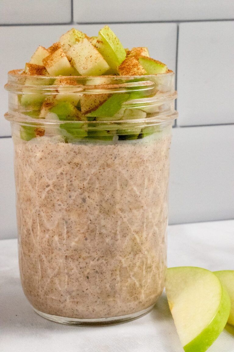 WW Apple Cinnamon Overnight Oats with Yogurt The Holy Mess