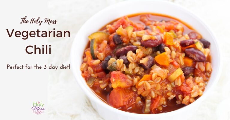 White bowl filled with vegetarian chili