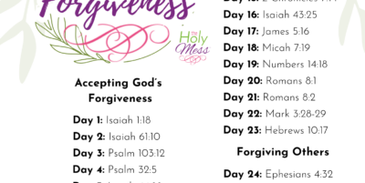 30 Bible Verses about Forgiveness