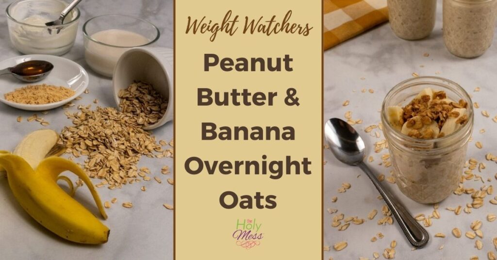Cover photo peanut butter & banana overnight oats