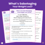 What's Sabotaging Your Weight Loss - free quiz