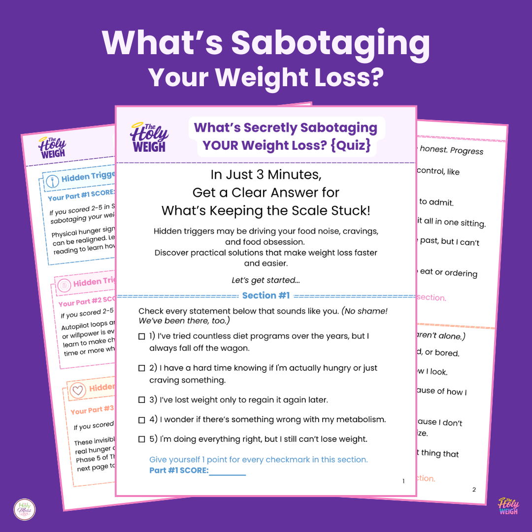 What's Sabotaging Your Weight Loss - free quiz