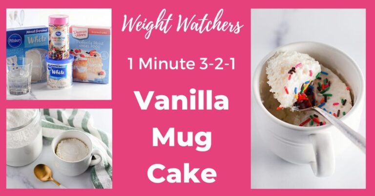 Cover image for Weight Watchers 1 minute 3-2-1 Vanilla Mug Cake