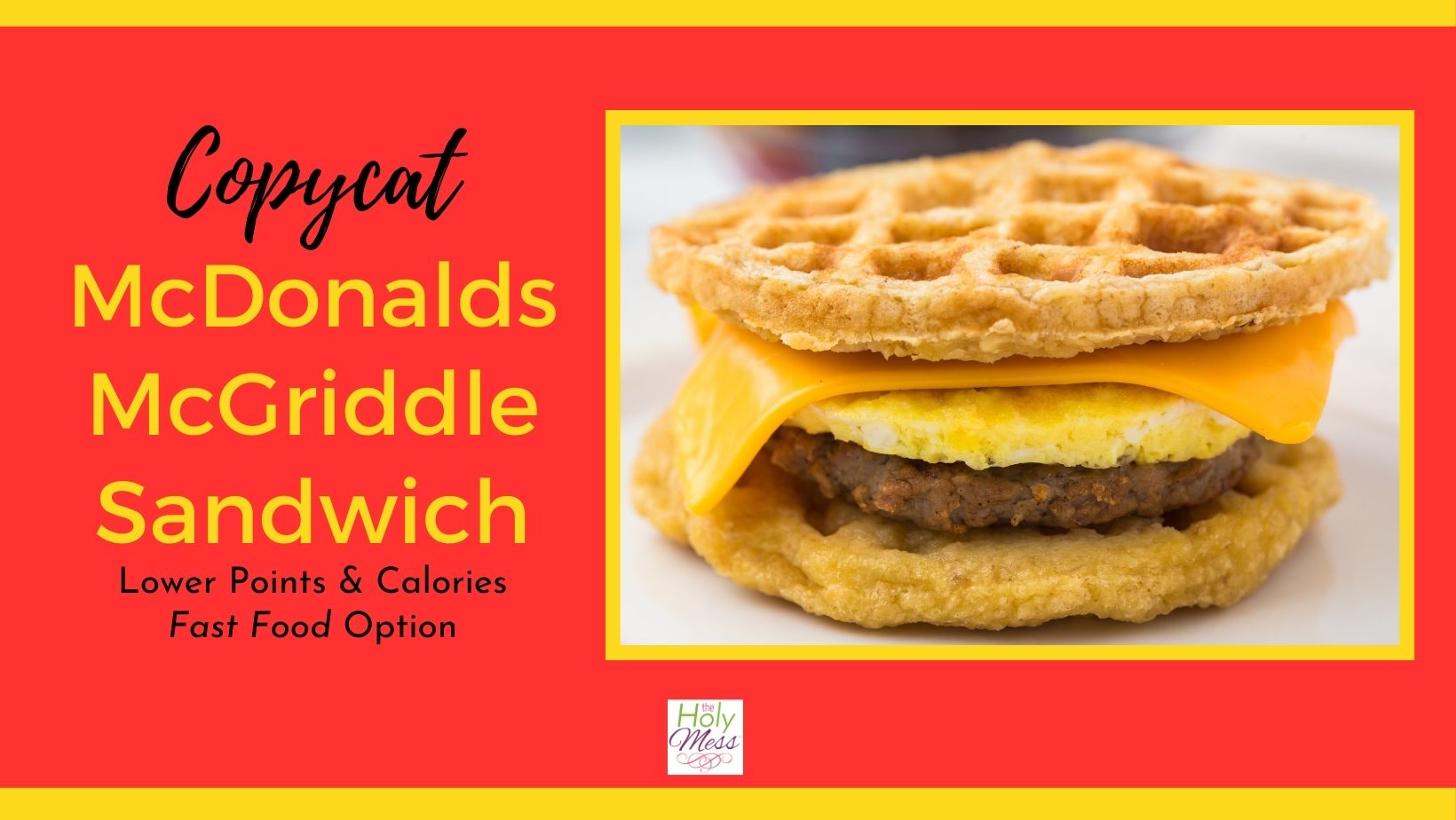 Copycat healthier McDonald's sandwich