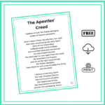 Free printable Apostles' Creed PDF