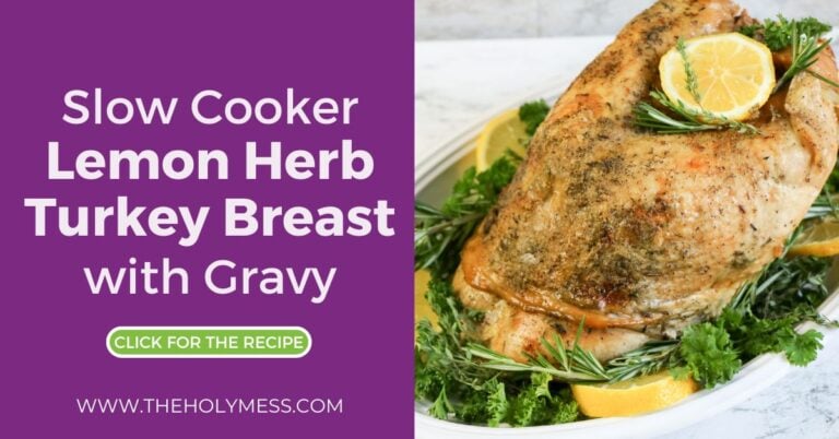 Slow Cooker Lemon Herb Turkey Breast